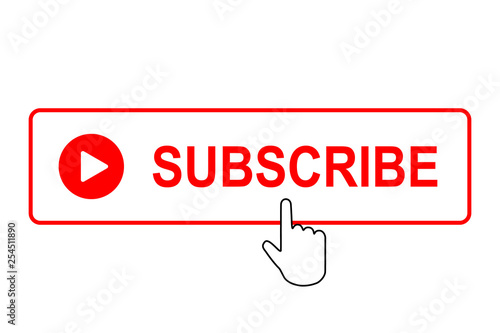 Subscribe button with mouse pointer.