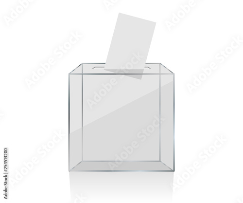 transparent ballot box