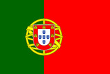Flag of Portugal. Official colors. Correct proportion. Vector