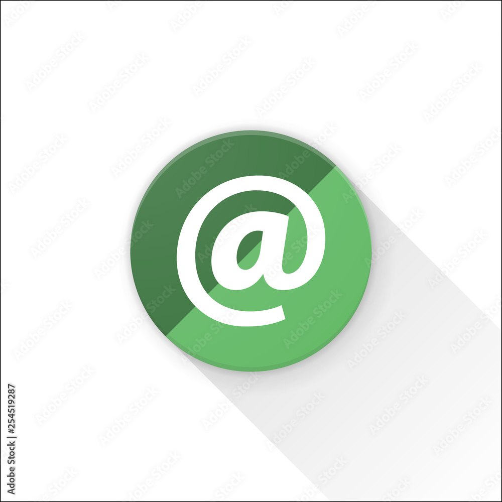 E-mail button Adaptive icon Ready Design illustration E-mail button Adaptive icon Ready Design illustration