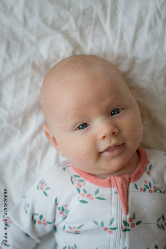 happy baby girl on white background happy baby girl on white background