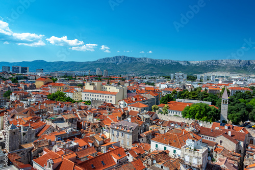 Cityscape view of Historic Split, Croatia