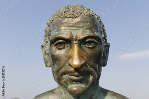 Foto bronze statue of Julius Caesar