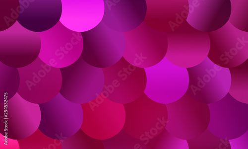Brightly Colored Pink and Magenta Mosaic Scale