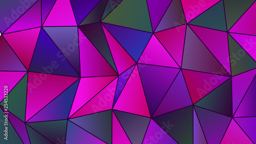 Geometric Magenta and Cyan Low Poly Backdrop