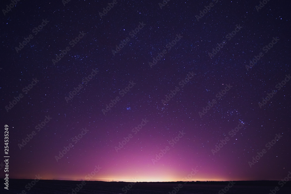 Natural Real Night Sky Stars Background Texture