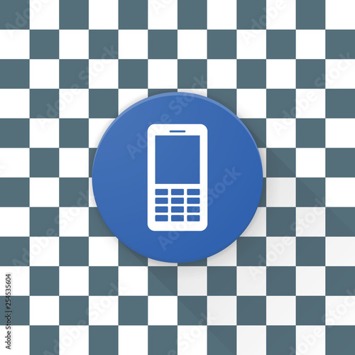 Mobile Phone button Adaptive icon Ready Design illustration