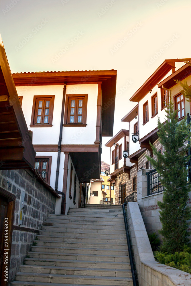 traditional Turkish houses in Ankara, Turkey