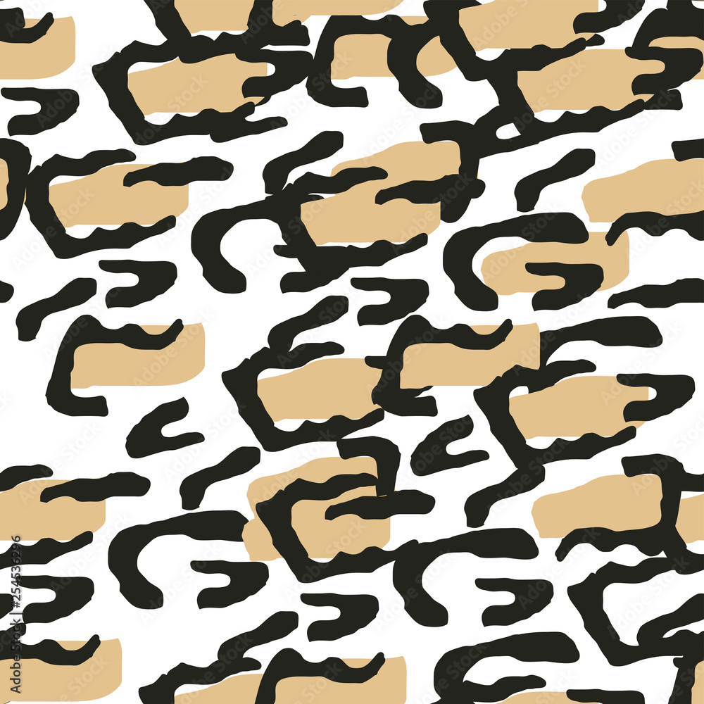 Modern seamless pattern with jaguar spots. Modern vector template. Template for the design. Modern seamless pattern with jaguar spots. Modern vector template. Template for the design.