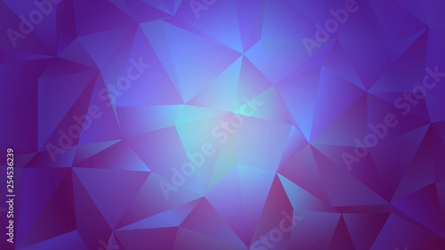 Crystal Purple Triangle Trendy Low Poly Backdrop © WhataWin