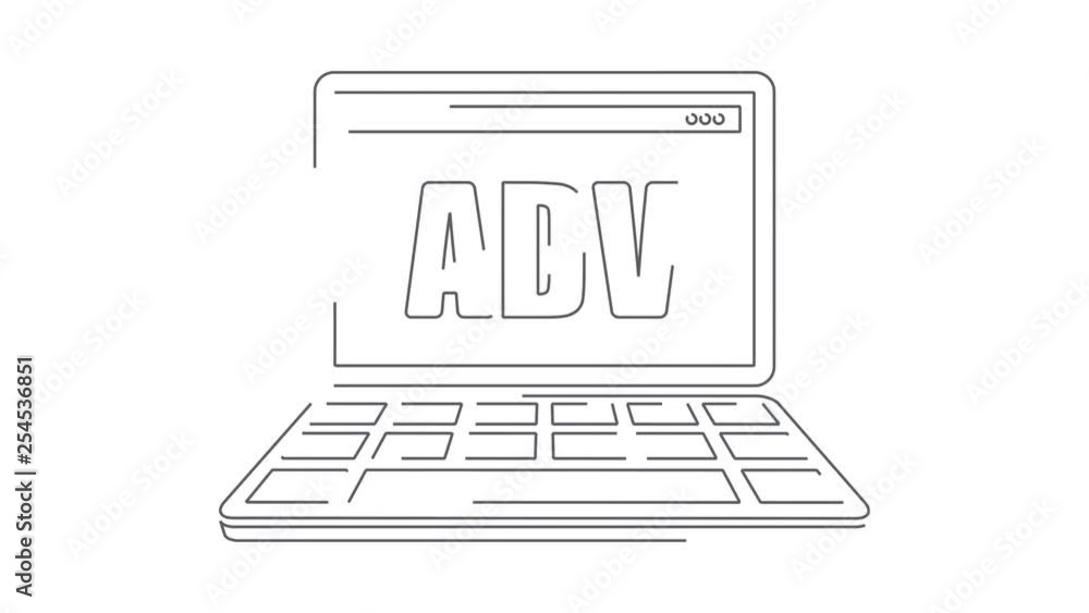 Web advert concept Web advert concept