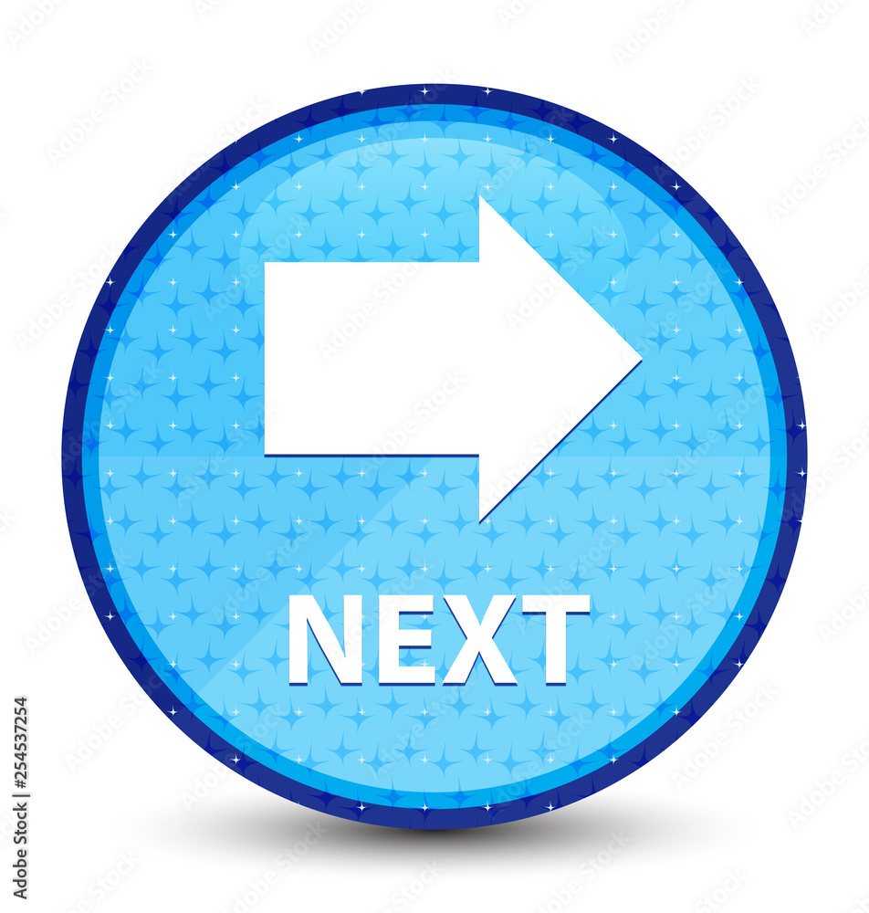 Next galaxy cyan blue round button Next galaxy cyan blue round button