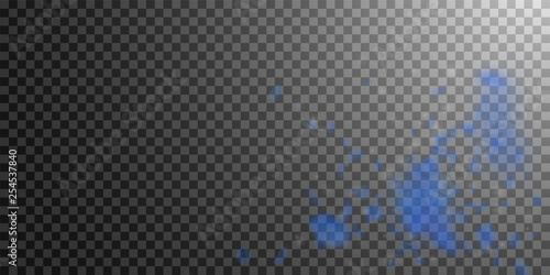 Dark blue flower petals falling down. Precious rom