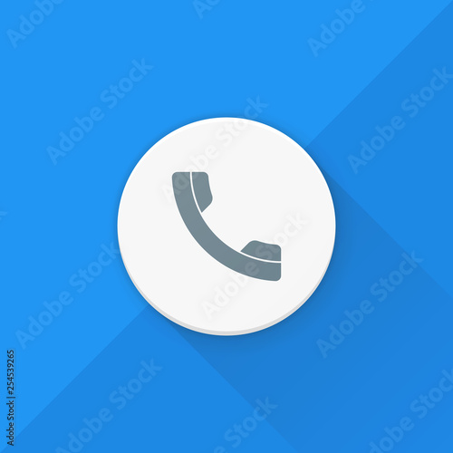 Contact Call Phone button Adaptive icon Ready Design illustration