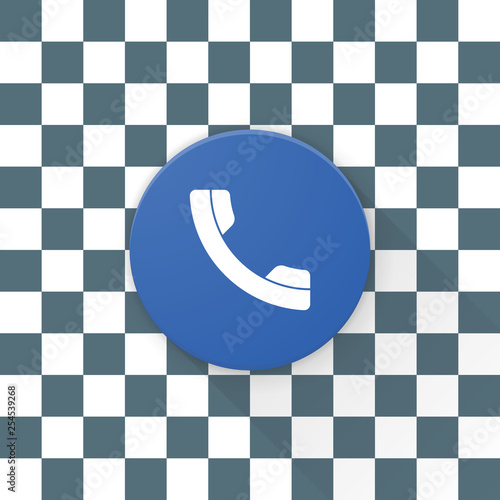 Contact Call Phone button Adaptive icon Ready Design illustration