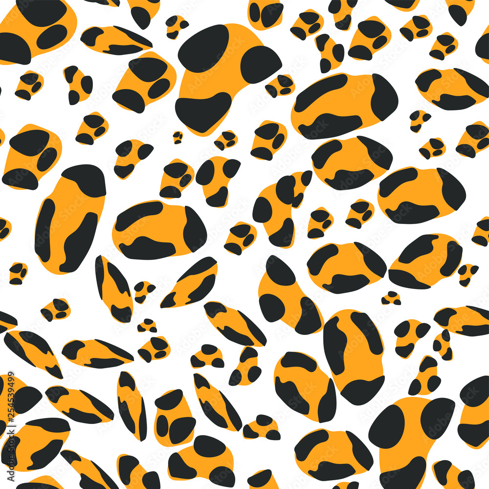 Seamless leopard pattern. Vector illustration. Seamless leopard pattern. Vector illustration.