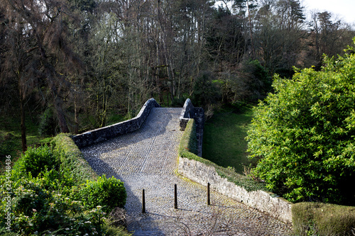 Ancient Bridge Over River Doon Alloway Ayr Scotland photo