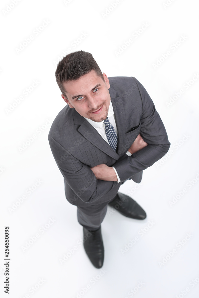 view from the top.Executive businessman view from the top.Executive businessman