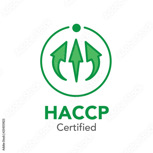 HACCP - Hazard Analysis Critical Control Points icon with award or checkmark