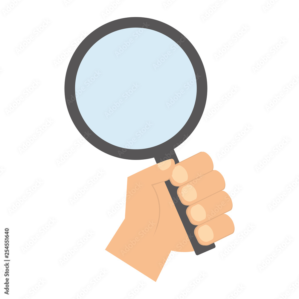 hand holding magnifier hand holding magnifier