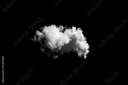 white clouds on black background © watkung