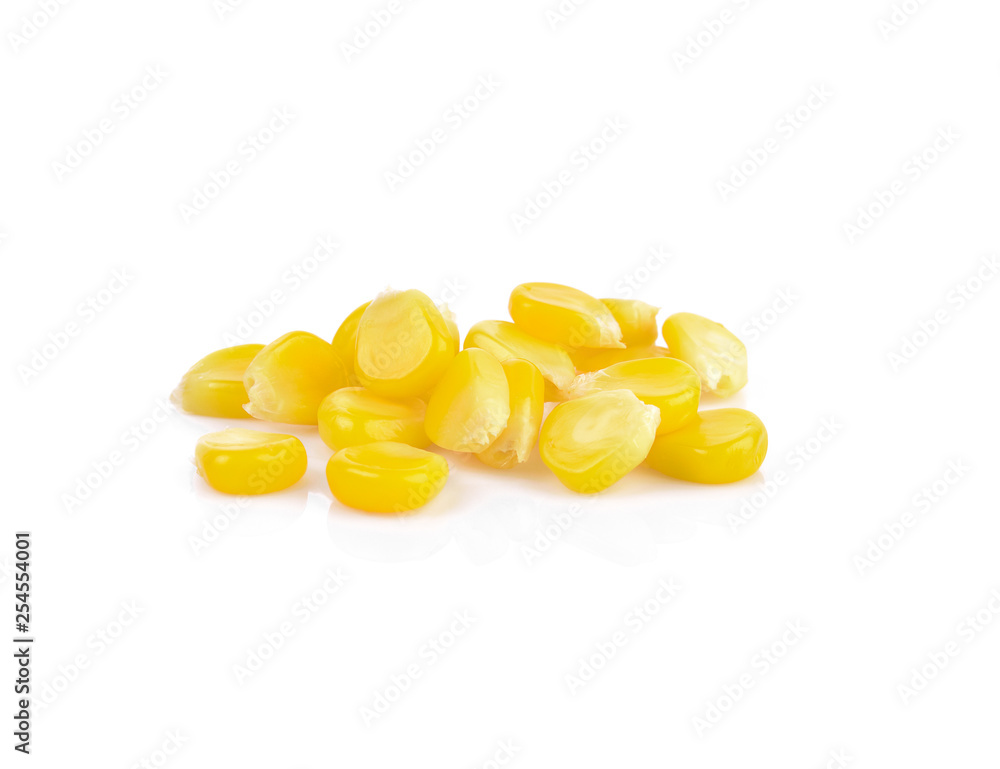 Fototapeta premium Corn on a white background