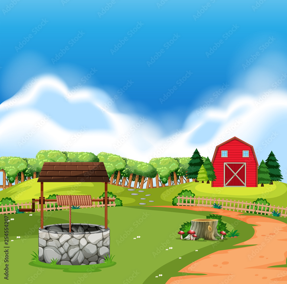 A rural farm land A rural farm land