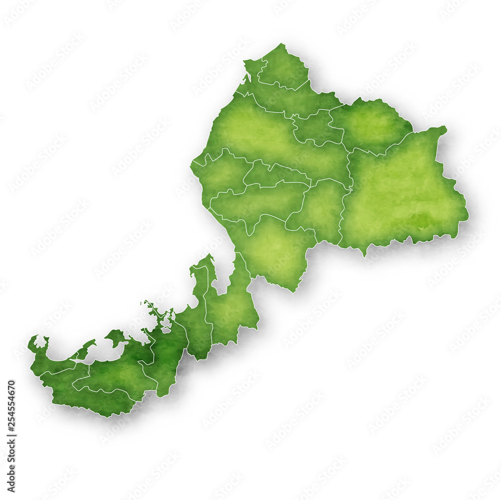 福井　地図　緑　アイコン