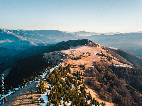 aerial view from the top of mountain