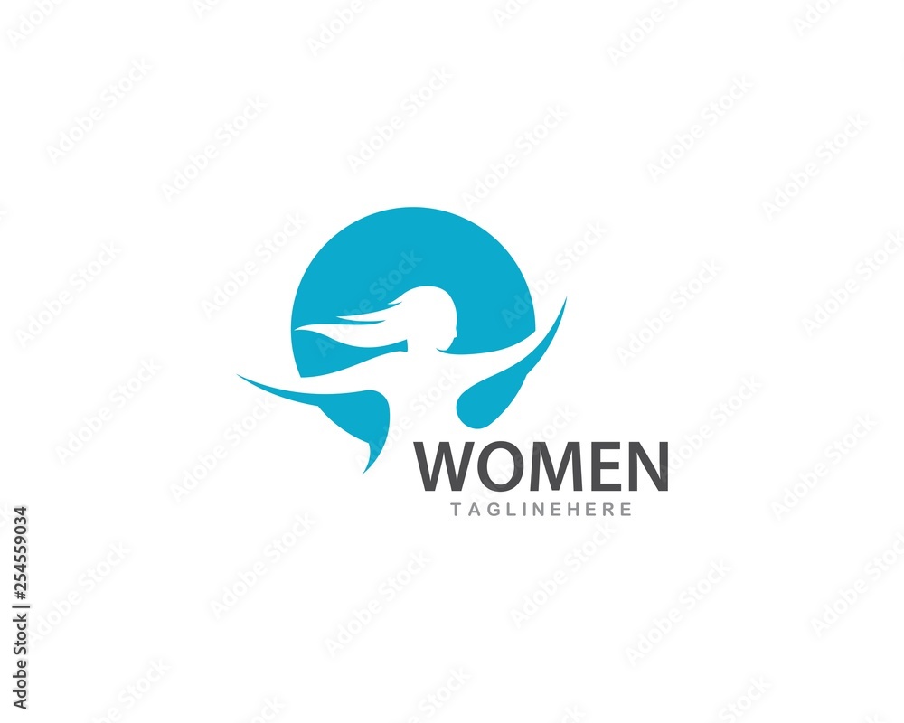 Beauty Woman logo vector