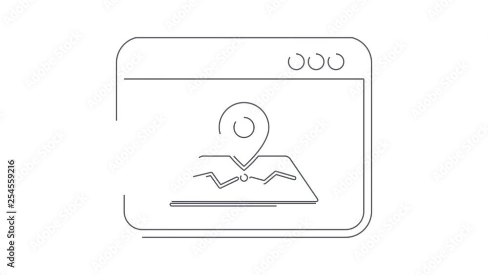 Map application symbol Map application symbol
