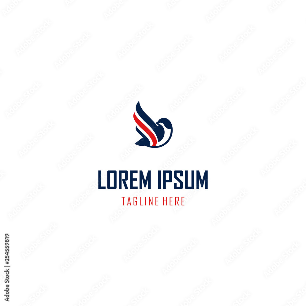 Bird Falcon Of Fly Creative Logo Design Bird Falcon Of Fly Creative Logo Design