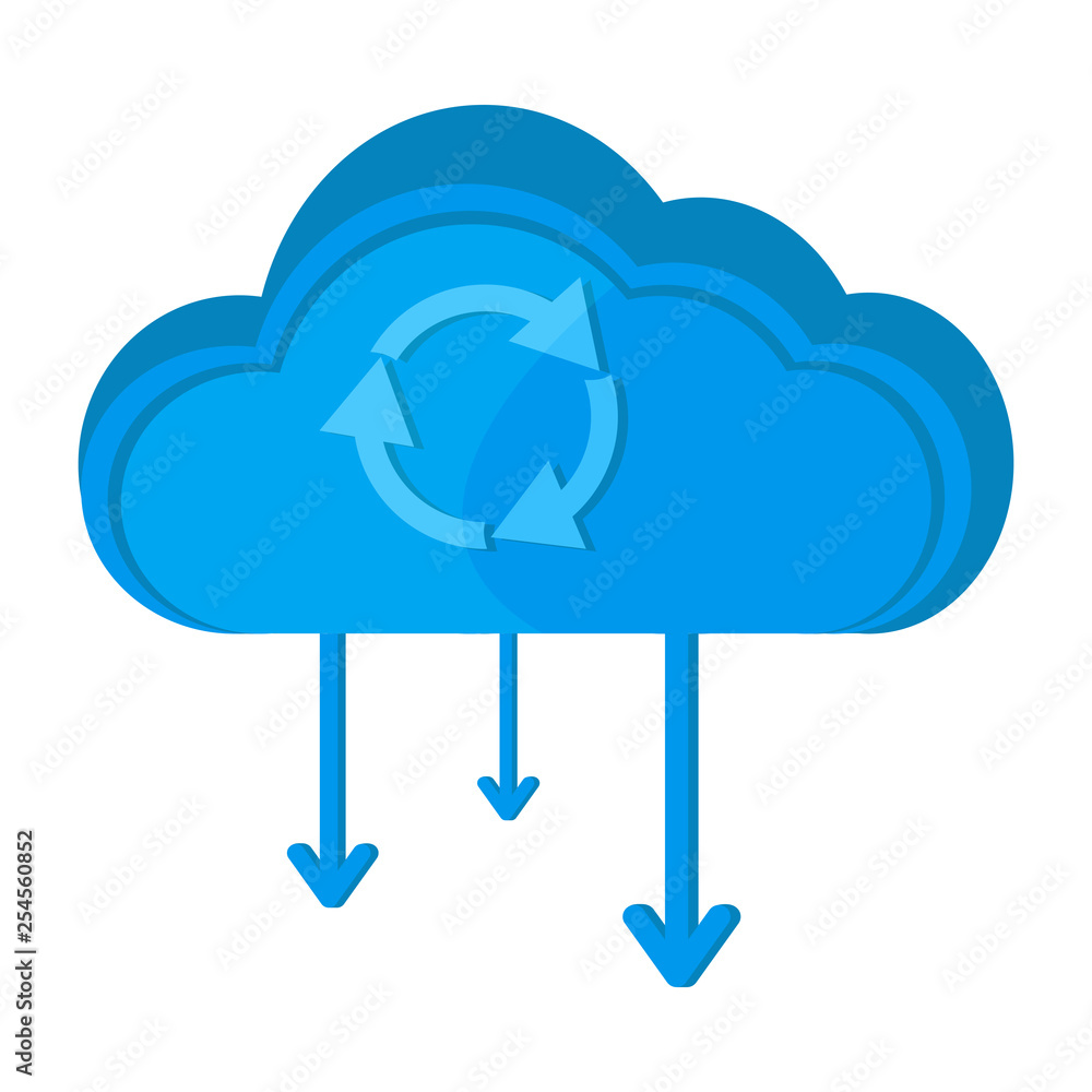 Isolated cloud computing icon. Vector illustration design Isolated cloud computing icon. Vector illustration design