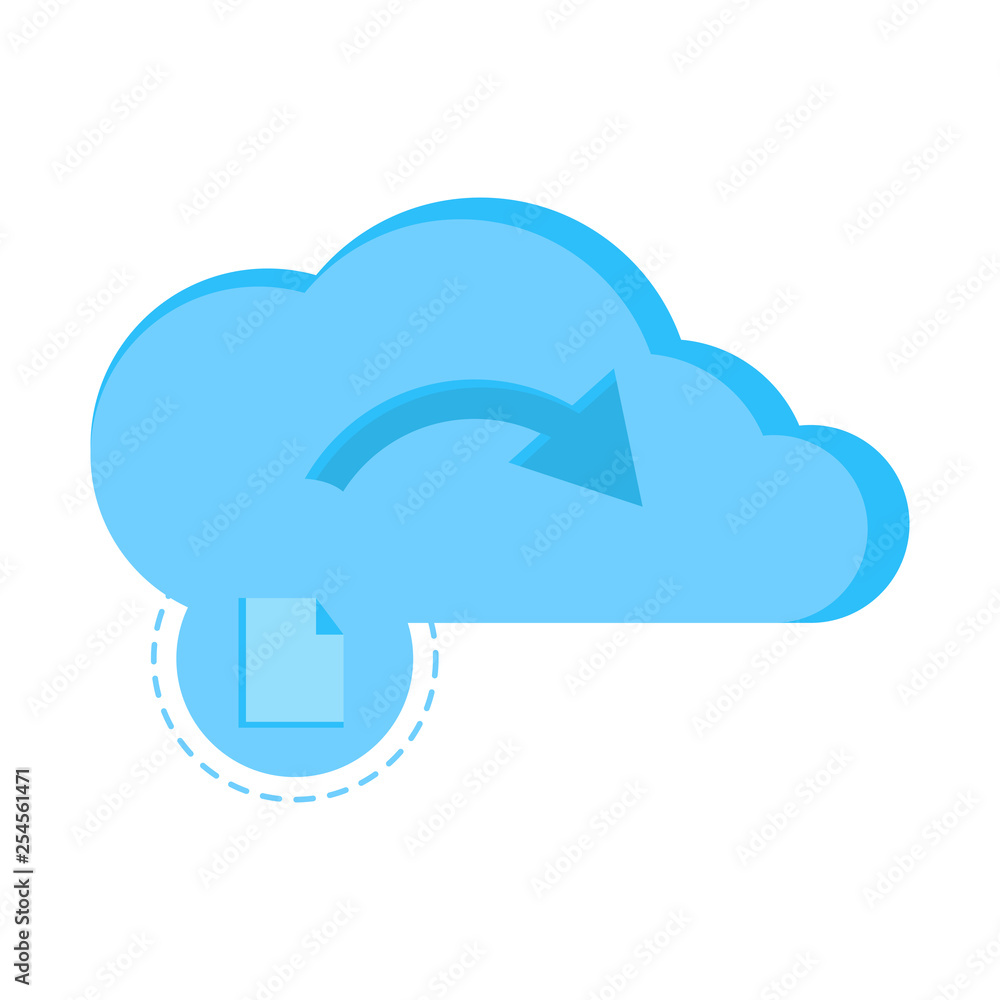 Isolated cloud computing icon. Vector illustration design Isolated cloud computing icon. Vector illustration design