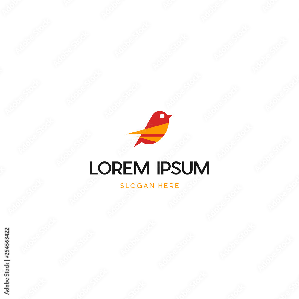 Bird Cute Flying Of Business Logo Design Bird Cute Flying Of Business Logo Design