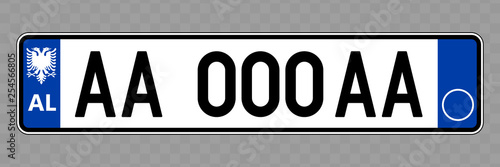 Vehicle number plate.