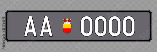 number plate liechtenstein