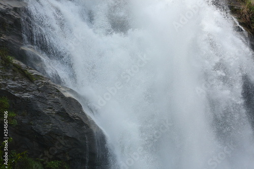 waterfall in nature forest, beautiful landscape © sutichak