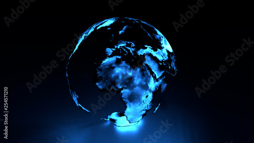Holographic Earth Europe Africa Middle East