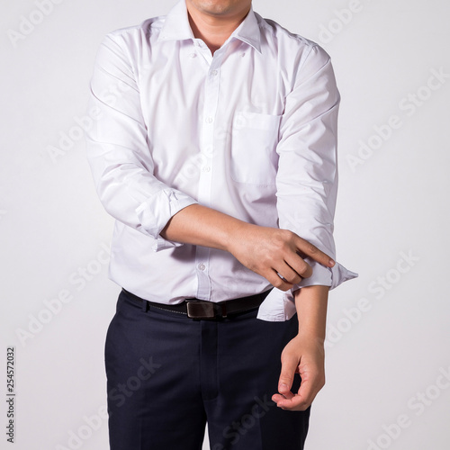 businessman on white background