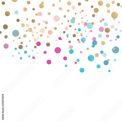 Colorful confetti celebratory design