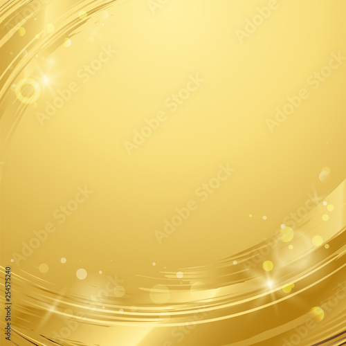 Gold wave abstract background illustration