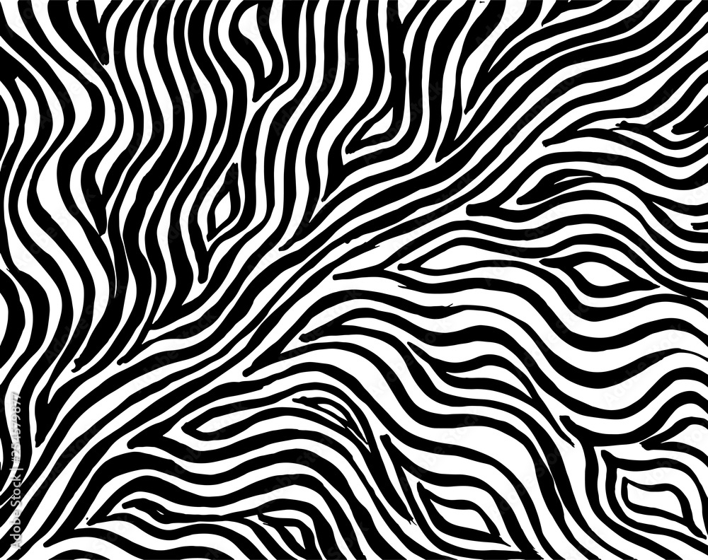 Brush grunge pattern. White and black vector.