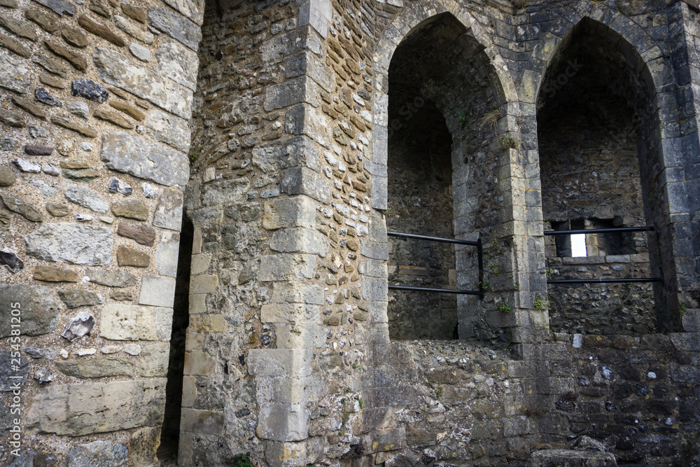 impressive ancient ruins of a medieval castle
