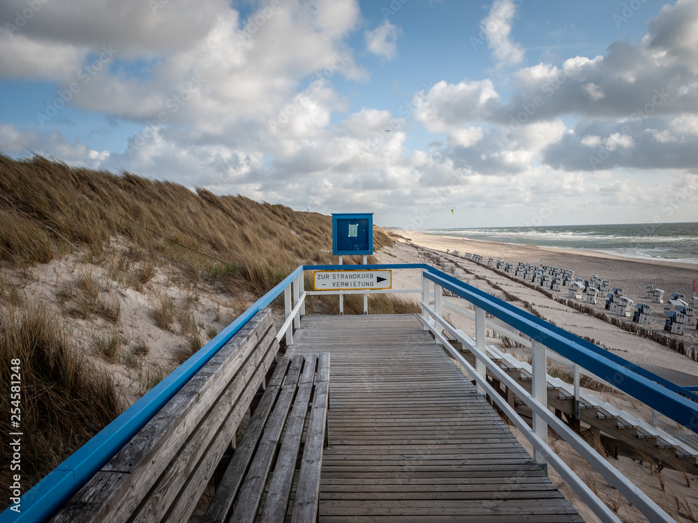 The German island of Sylt late in the summer.