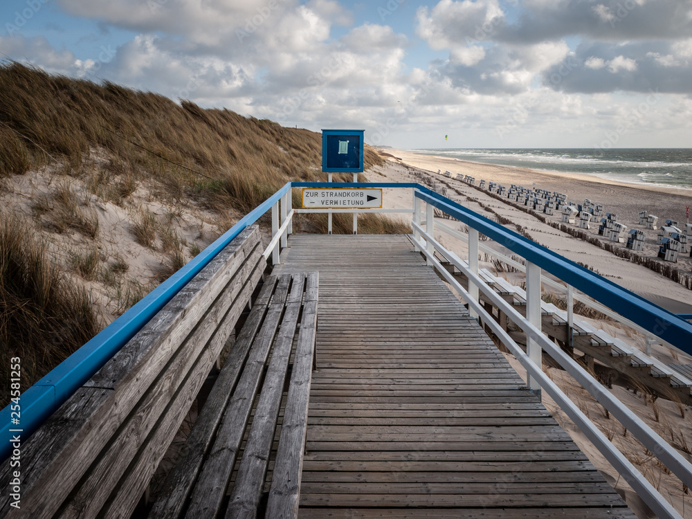 The German island of Sylt late in the summer.