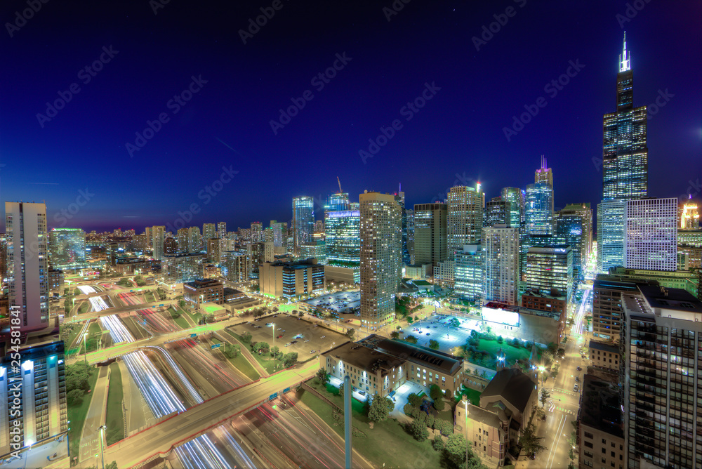 Fototapeta premium Chicago Nite