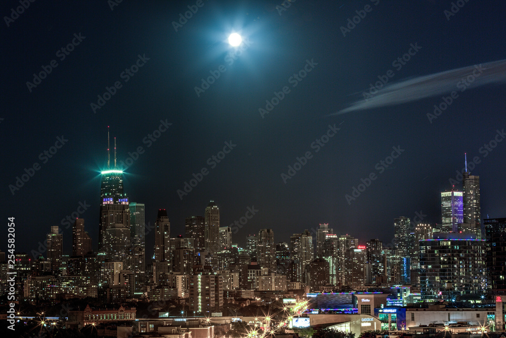 Fototapeta premium Chicago Nite