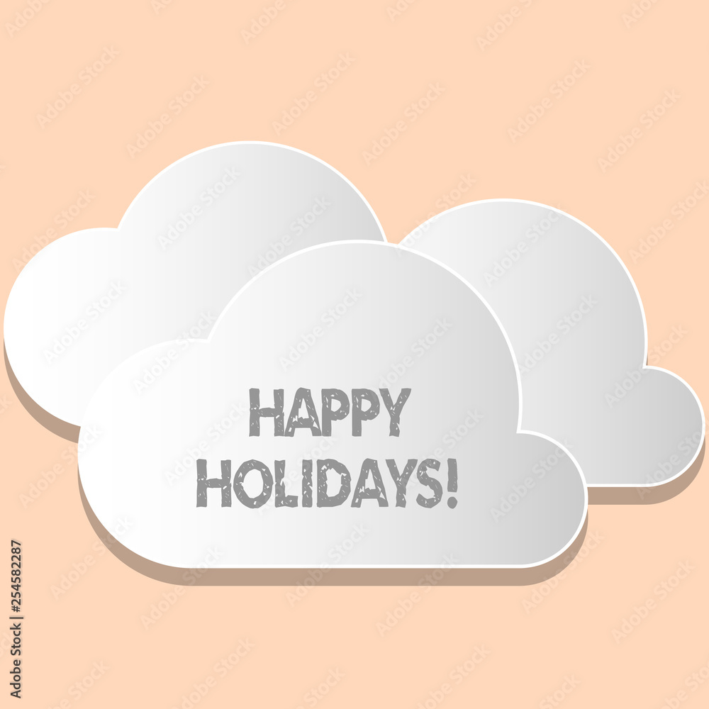 Word writing text Happy Holidays. Business photo showcasing Greeting Celebrating Festive Days Word writing text Happy Holidays. Business photo showcasing Greeting Celebrating Festive Days