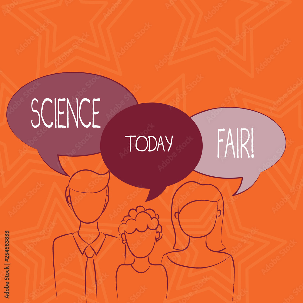 Writing note showing Science Fair. Business concept for School competition where contestants present projects Writing note showing Science Fair. Business concept for School competition where contestants present projects
